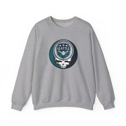Grateful Dead - Seattle Mariners Grateful Dead Stealie Crewneck Sweatshirt - MLB - StealieShop